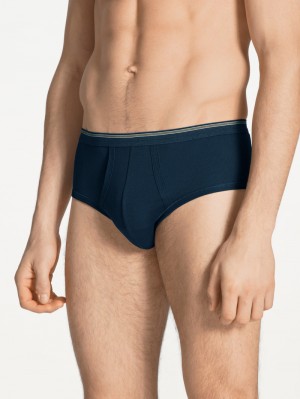 Admiral Calida Twisted Cotton Classic Brief With Fly Men Underwear | KUSOB-8670