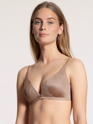 Almondine Calida Sensual Secrets Soft Bra Women Underwear | YGMRS-0286