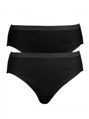 Black Calida Classic Light Mini Brief 2pk Women Underwear | VJOTD-7915