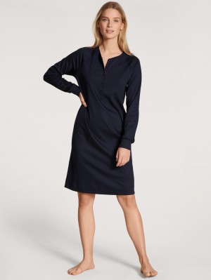 Dark Lapis Blue Calida Favourites Dreams Loungedress Women Sleepwear | PAJVY-6473