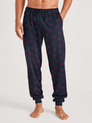 Dark Sapphire Calida Family & Friends Pants Men Sleepwear | EWDPM-4197