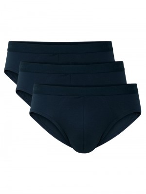 Dark Sapphire Calida Natural Benefit Brief, Value Pack Men Underwear | VOCKB-5049