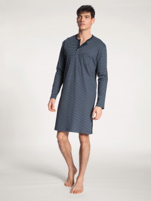 Dark Sapphire Calida Relax Streamline Nightshirt Men Sleepwear | AHNFO-6489