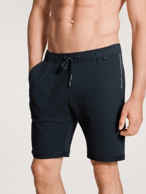 Dark Sapphire Calida Remix Basic Lounge Bermudas Men Loungewear | VYPBF-8415