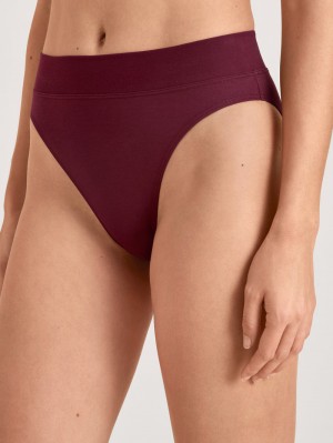 English Red Calida Elastic Brief, High Waist Women Yoga | MEOLS-2587