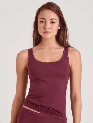 English Red Calida Natural Comfort Tank Top Women Underwear | YOHTK-3467