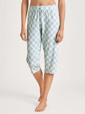 Glacier Blue Calida Favourites Balance 3/4 Pants Women Sleepwear | CNGXV-2869