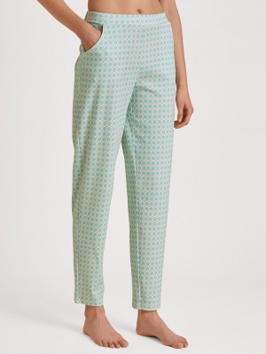 Glacier Blue Calida Favourites Balance Pants With Side Pockets Women Sleepwear | QXTKL-7625