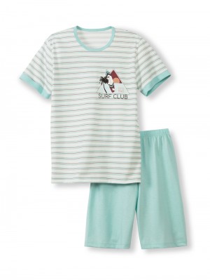 Glacier Blue Calida Kids Surf Short Pyjama Kids' Pyjama | LKYZF-5617