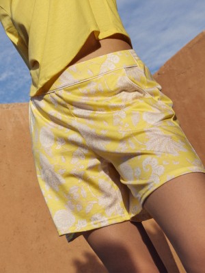 Golden Cab Yellow Calida Favourites Light Shorts Women Sleepwear | OGZXI-2459