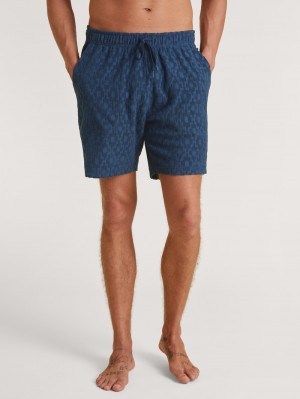 Insignia Blue Calida Rmx Lounge Holiday Bermudas Men Loungewear | ZIVUL-4231