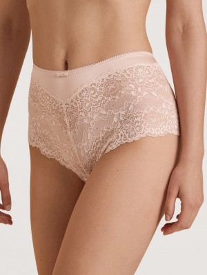 Lace Parfait Pink Calida Sensual Secrets Shorty Regular Cut Women Underwear | IYJSP-7312