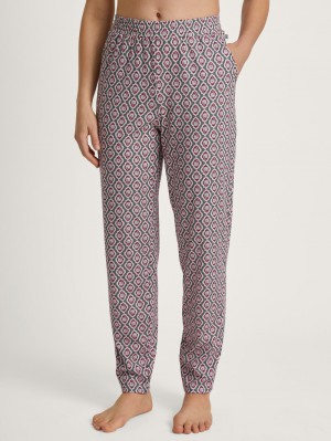 Laurel Green Print Calida Favourites Ground Pants Women Sleepwear | JAMBS-2418