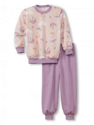 Lavender Mist Calida Toddlers Umbrella Pyjama With Cuff Kids' Pyjama | FIQMC-5192