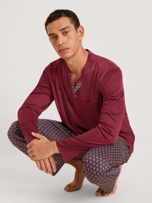 Mars Red Calida Relax Selected 5 Pyjama Men Sleepwear | GPVHM-5069