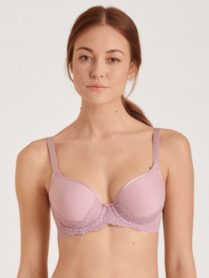 Mauve Shadow Calida Special Spacer Bra Women Underwear | SAVXT-5043