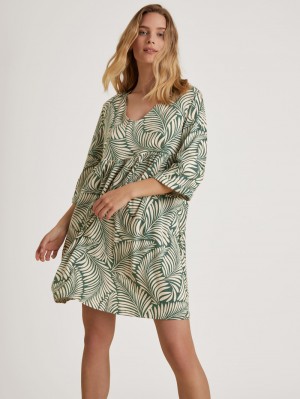 Quill Crème Calida Favourites Healing Sleepshirt, Length 90cm Women Summer Oufits | ZRKYC-8206