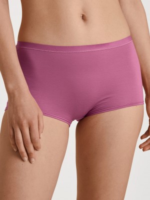 Red Violet Calida Natural Comfort Shorty Regular Cut Women Underwear | PSRAZ-6815