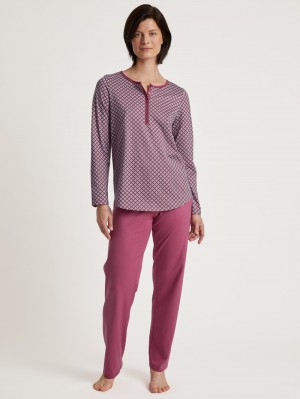 Red Violet Calida Special Pyjama Women Sleepwear | YFTXP-4657