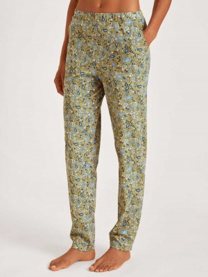 Sautere Yellow Calida Favourites Paisley Pants Women Sleepwear | XUTWY-7510