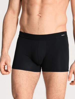 Schwarz Calida Cotton Code Boxer Brief Men Underwear | ACILP-4639