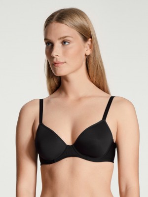 Schwarz Calida Eco Sense Bra With Underwiring Women Underwear | DQPEY-6352