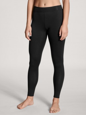 Schwarz Calida Elastic Leggings Women Sleepwear | OBZFJ-9051