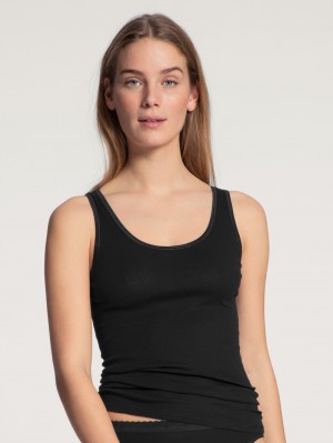 Schwarz Calida Iconics Tank Top Women Underwear | NLPJK-3809