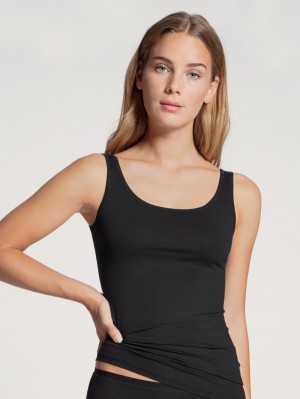 Schwarz Calida Natural Comfort Tank Top Women Underwear | TRSAB-3987