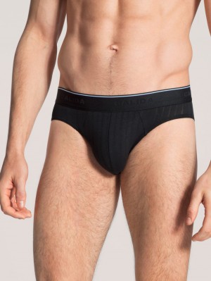 Schwarz Calida Pure & Style Mini Brief Men Underwear | PALUT-4153