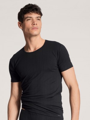 Schwarz Calida Pure & Style T-shirt Men Underwear | WYOLB-7526