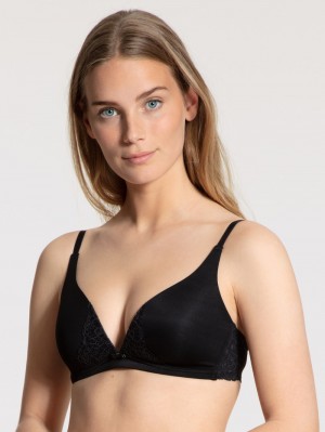 Schwarz Calida Sensual Secrets Soft Bra Women Underwear | MANCR-0295