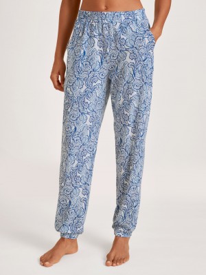 Sodalite Blue Calida Favourites Paisley Pants Women Sleepwear | DVJQG-9340