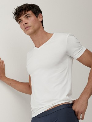 Star White Calida Circular Day T-shirt, Cradle To Cradle Certified® Men Underwear | QGCEM-7850