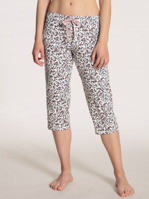 Star White Calida Favourites Dreams 3/4 Pants Women Sleepwear | XSRQE-3207