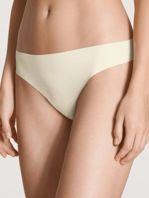 Star White Calida Natural Skin String Women Underwear | JPRUI-1906