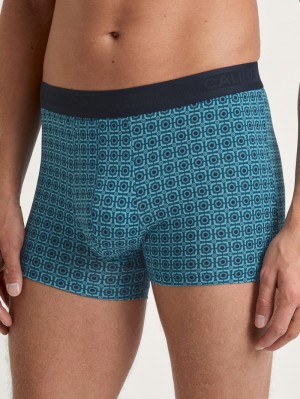 Storm Blue Calida Grafic Cotton Boxer Brief Men Underwear | MIJBY-4098