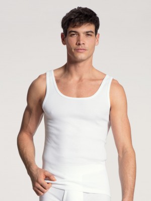 Weiss Calida Cotton 1:1 Athletic Shirt Men Underwear | SILXR-9283