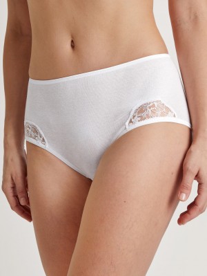 Weiss Calida Cotton Desire Midi Brief Women Underwear | QSXAT-1987