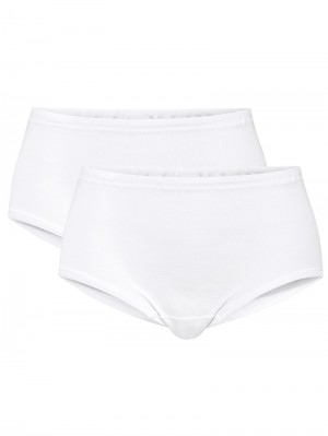 Weiss Calida Iconics Midi-brief, 2er-pack Women Underwear | VRKWO-6418