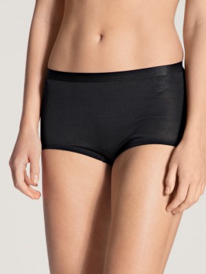 Ws Schwarz Calida True Confidence Panty, High Waist Women Underwear | JVNOW-8134