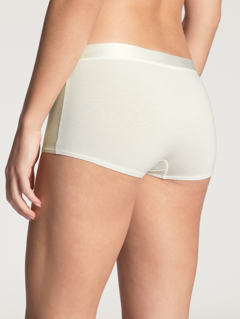 Alabaster Crème Calida Cate Shorty Regular Cut Women Underwear | DGTYX-5407