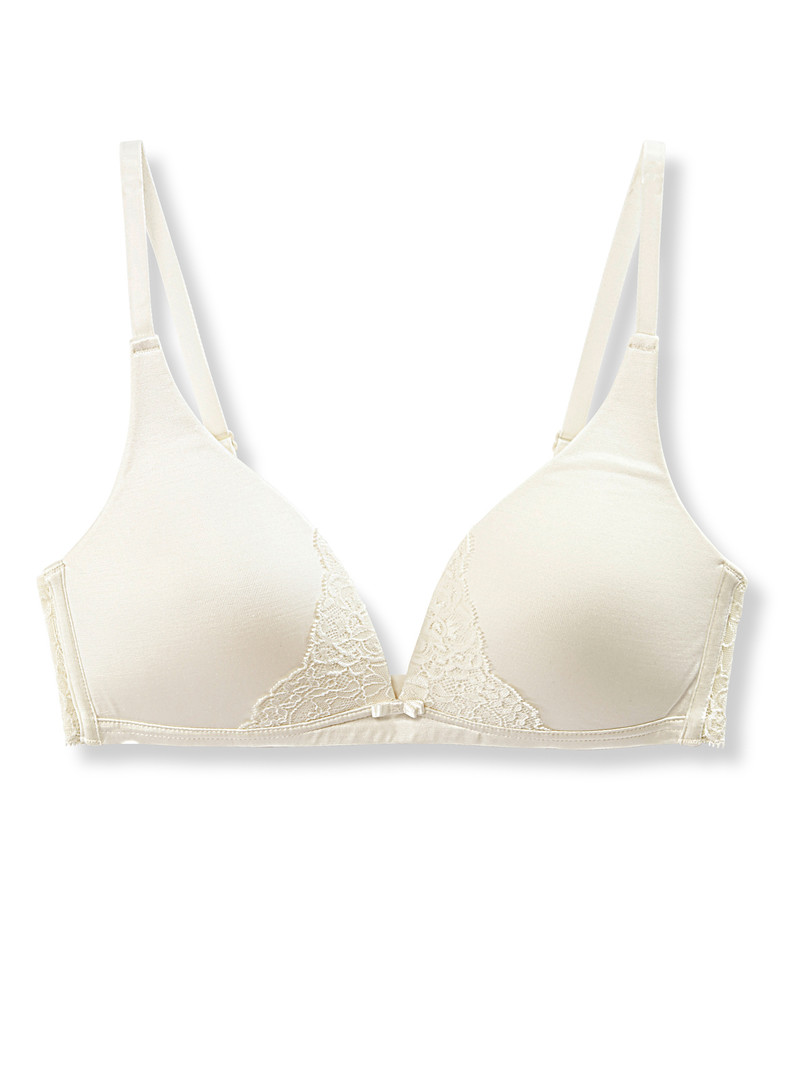 Alabaster Crème Calida Sensual Secrets Soft Bra Women Underwear | PKLFC-7056