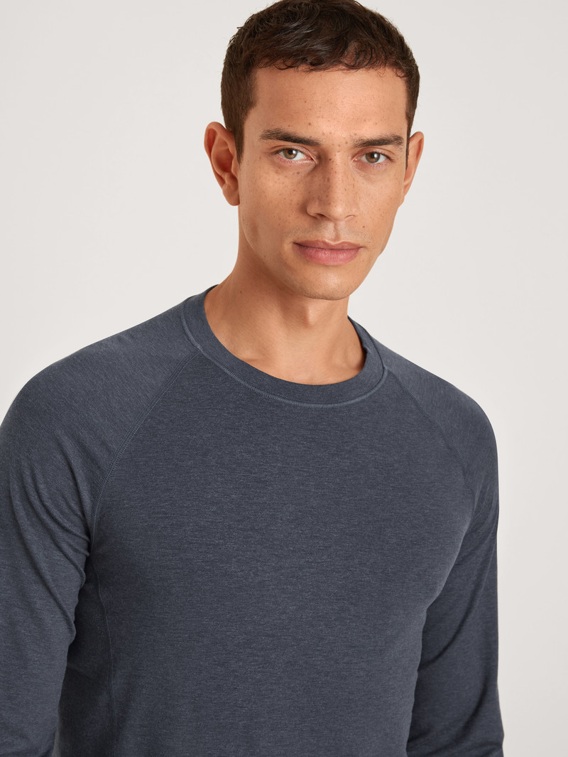 Anthrazit Calida Dsw Warming Shirt Long-sleeve Men Deepsleepwear | TRKVZ-0493