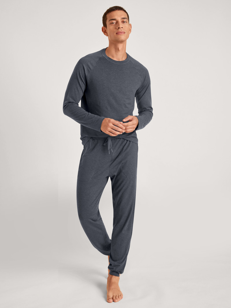 Anthrazit Calida Dsw Warming Shirt Long-sleeve Men Sleepwear | ISKYZ-2196