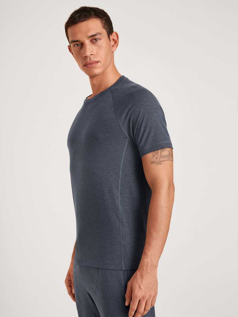 Anthrazit Calida Dsw Warming Shirt Short Sleeve Men Sleepwear | CMUVX-5672