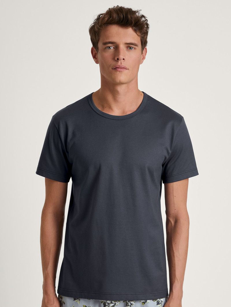 Anthrazit Calida Rmx Sleep Leisure T-shirt Men Sleepwear | KGPFM-4963