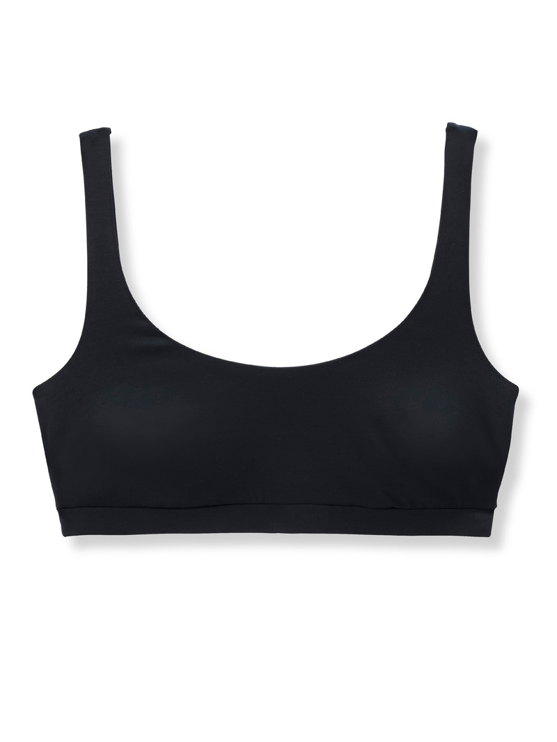 Black C2c Calida Natural Skin Bustier, Cradle To Cradle Certified® Women Yoga | LJWAE-4829