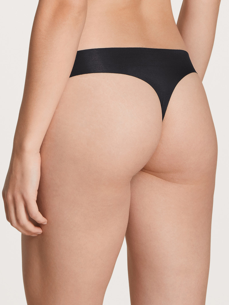 Black C2c Calida Natural Skin String, 3-pack Women Underwear | XWQIV-8906