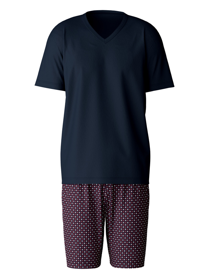 Blue Night Calida Special Short Pyjama Men Sleepwear | IAXBO-0231